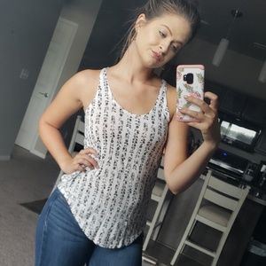 Black and white tank